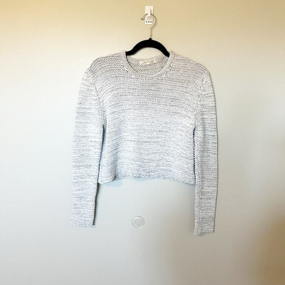 Joah Brown Sweaters - Joah brown Heathered gray knit crop sweater‎ one size